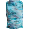 Open Edit Ruched Mesh Tank Top