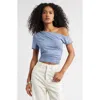 Open Edit Ruched Off The Shoulder T-shirt