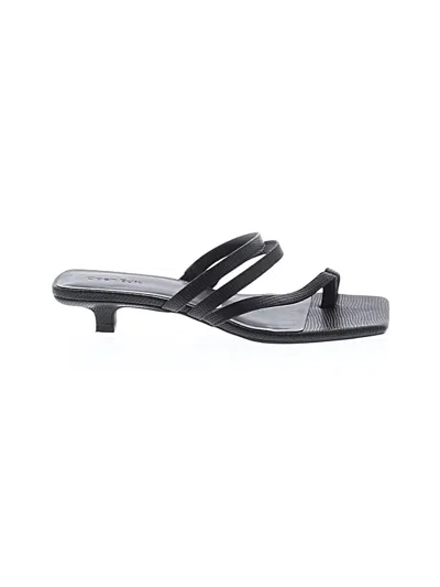 Pre-owned Open Edit Sandals In Black