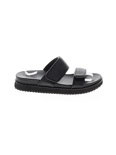 Pre-owned Open Edit Sandals In Black