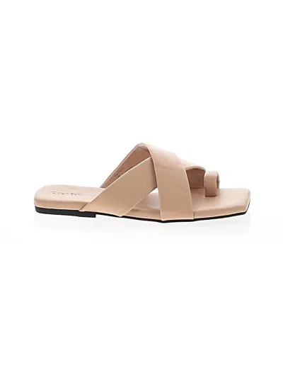 Pre-owned Open Edit Sandals In Brown