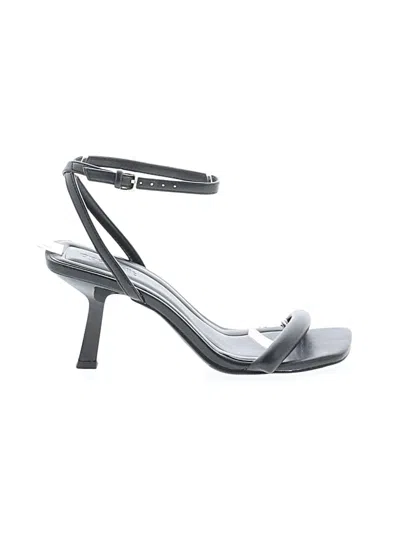 Pre-owned Open Edit Sandals In Gray