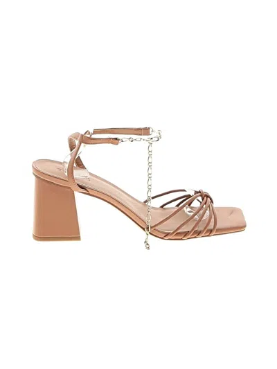 Pre-owned Open Edit Sandals In Tan