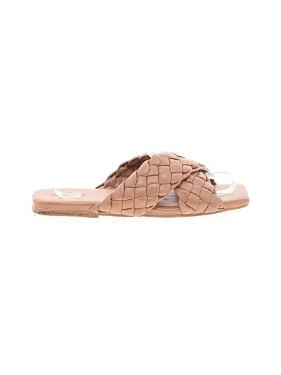 Pre-owned Open Edit Sandals In Tan