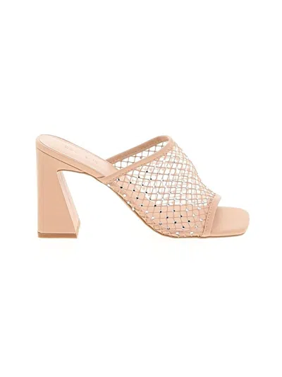 Pre-owned Open Edit Sandals In Tan