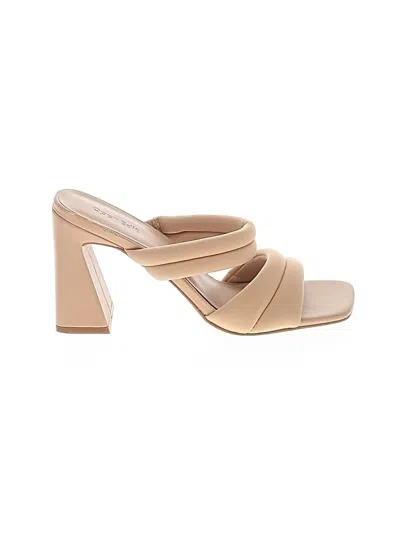 Pre-owned Open Edit Sandals In Tan