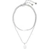 Open Edit Set Of 2 Cultured Pearl Ball Chain Necklaces In White
