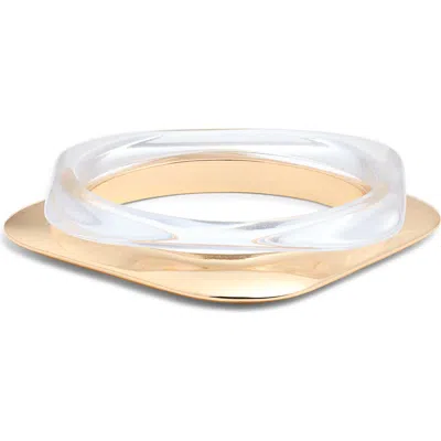 Open Edit Set Of 2 Resin Bangle Bracelets