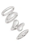 Open Edit Set Of 4 Mixed Rings