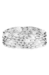 Open Edit Set Of 5 Cultured Pearl Beaded Stretch Bracelets In White