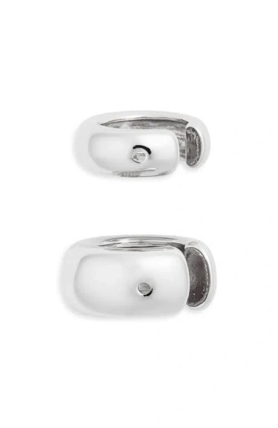 Open Edit Set Of Jumbo Ear Cuffs In Silver