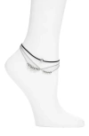 Open Edit Set Of Two Anklets