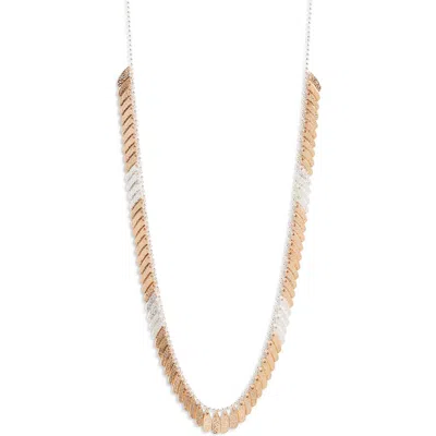 Open Edit Shimmer Chain Necklace In Multi