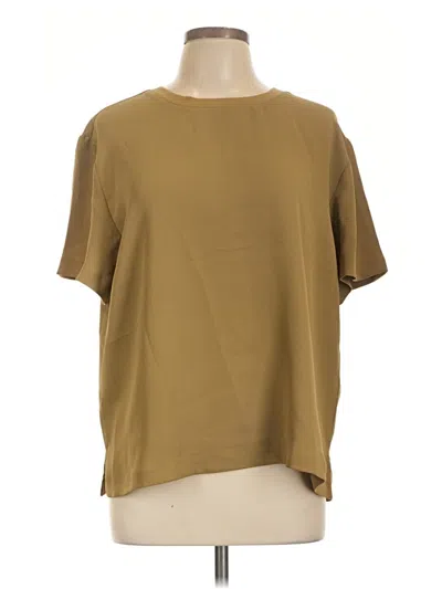 Pre-owned Open Edit Short Sleeve T-shirt In Brown