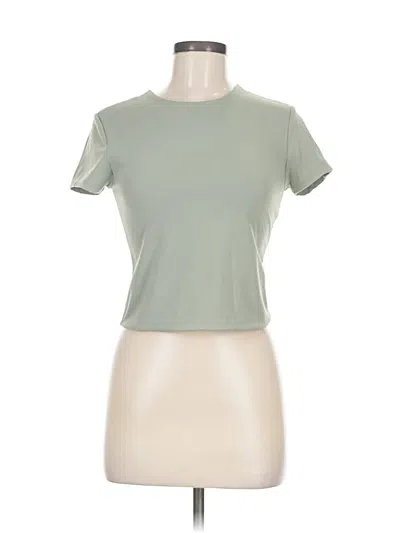 Pre-owned Open Edit Short Sleeve T-shirt In Green