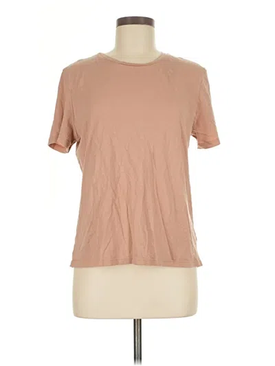 Pre-owned Open Edit Short Sleeve T-shirt In Tan