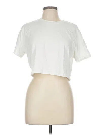 Pre-owned Open Edit Short Sleeve T-shirt In White