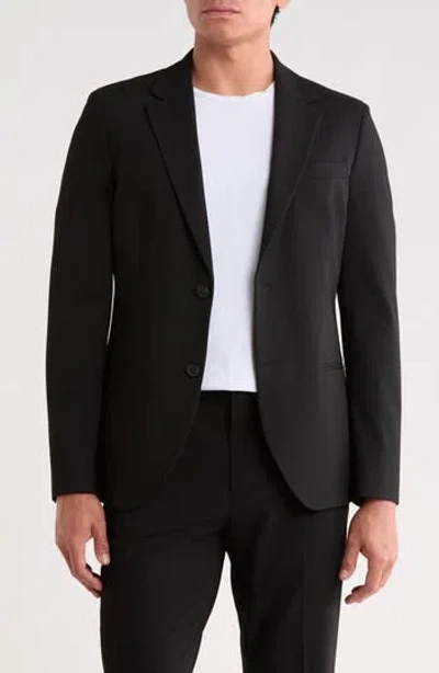 Open Edit Skinny Fit Suit Jacket In Black Caviar
