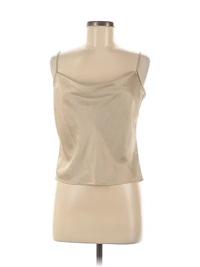 Pre-owned Open Edit Sleeveless Blouse In Gold