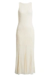 Open Edit Sleeveless Lace Maxi Dress