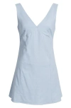 Open Edit Sleeveless Linen Blend Minidress
