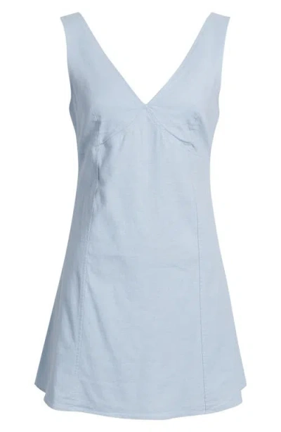 Open Edit Sleeveless Linen Blend Minidress