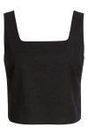 Open Edit Sleeveless Linen Blend Top