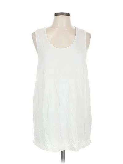 Pre-owned Open Edit Sleeveless T-shirt In White