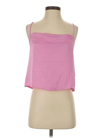 Pre-owned Open Edit Sleeveless Top Pink Strapless Neckline Tops