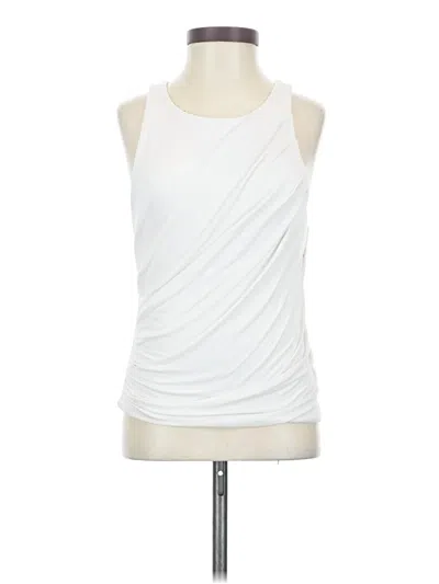 Pre-owned Open Edit Sleeveless Top White Halter Neckline Tops