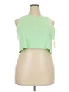 Open Edit Sleeveless T-shirt In Green