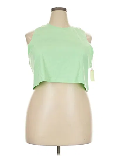 Open Edit Sleeveless T-shirt In Green