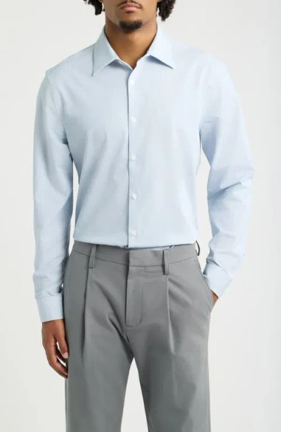 Open Edit Slim Fit Dress Shirt In Blue