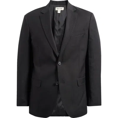 OPEN EDIT OPEN EDIT SLIM FIT SOLID LINEN BLEND SPORT COAT