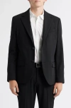 Open Edit Slim Fit Solid Stretch Suit Jacket In Black