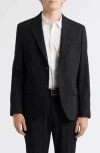 Open Edit Slim Fit Solid Stretch Suit Jacket In Black