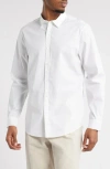 Open Edit Slim Fit Stretch Cotton Button-up Shirt In White