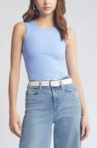 Open Edit Smooth Edit Crewneck Tank In Blue Hydrangea