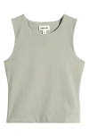 Open Edit Smooth Edit Crewneck Tank In Green Halo