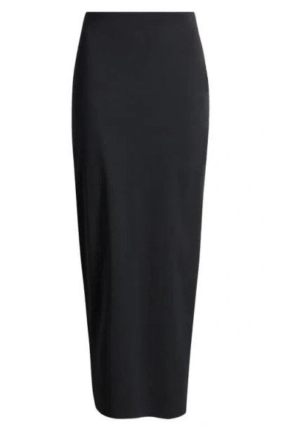 Open Edit Smooth Edit Maxi Skirt In Black
