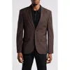 Open Edit Solid Slim Fit Wool Blend Sport Coat