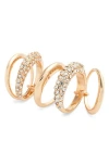 Open Edit Stacked Illusion Set Of 3 Rings