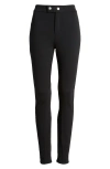 Open Edit Stretch Fitted Pants In Black