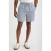 Open Edit Stripe Seersucker Drawstring Shorts In Multi