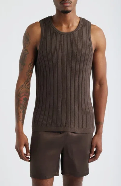 Open Edit Sweater Tank In Brown