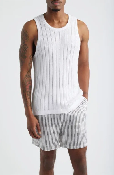 Open Edit Sweater Tank In White