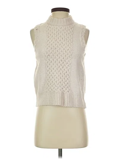 Pre-owned Open Edit Sweater Vest In White