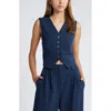 Open Edit Tailored Vest In Navy Blazer