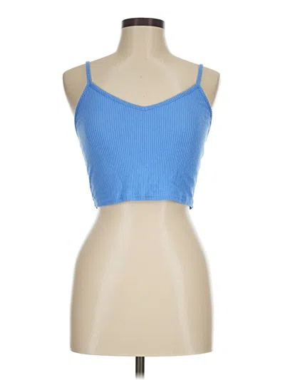 Pre-owned Open Edit Tank Top Blue V-neck Tops