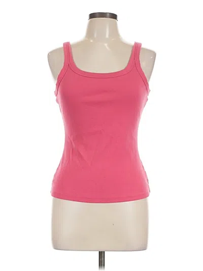 Pre-owned Open Edit Tank Top Pink Halter Neckline Tops